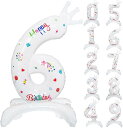 誕生日 6 数字 バルーン 32 インチ クラウン風船 Happy birthday バースデー パーティー デコレーション セット お祝い 結婚式 卒業 開店 記念日 お祝い