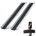 スロープ 車椅子 伸縮 83.5-152CM, gardhom スライド スロープ 荷重272KG 玄関 階段 段差解消 40CM 滑り止め スロープ 2本セッ...
