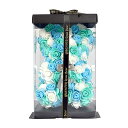 FLORASHOW ローズベア 枯れない花 造花 ぬいぐるみ インテリア 誕生日 バレンタインデー クリスマス 元旦 新年 プレゼント デコレーション 箱付き(...