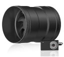 Hon&Guan ダクトファン 150mm 中間取付型 ダクト用 換気扇 強力 省エネ 静音 塗装ブース用 家焼肉 丸形タイプ 産業用換気扇 取扱説明書付(HI...