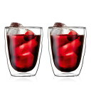 BODUM ボダム グラス コップ タンブラー PILATUS ピラトゥス ダブルウォール グラス 350ml 2個セット 保温保冷性 二重構造 耐熱ガラス 電...