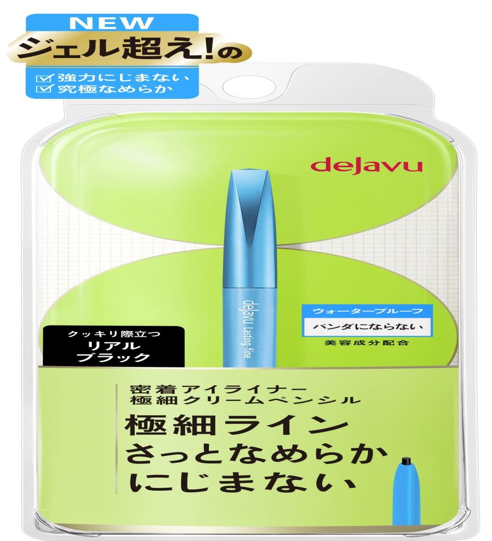 dejavu デジャヴュ ラスティンファイン 密着アイライナー 極細クリームペンシル 1 リアルブラック ペンシルアイライナー 極細芯