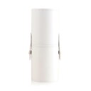 BYLE メイクブラシケース ホルダー スタンド ケース 6.4cm*17.4cm メイク道具 専用 収納 ボックス PU 旅行 携帯便利 円筒型(ホワイト)