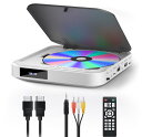 ミニDVDプレーヤー 1080PサポートFELEMAN DVD/CD再生専用モデル リージョンフリー、CPRM対応、USB/TFカード再生、HDMI/AV/イヤホン端子搭載、テレビ/プロジェクター接続可能、日本語説明書付き