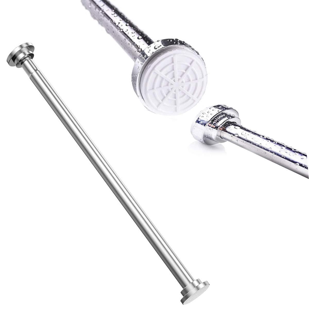 GQC カーテンつっぱり棒 120-220cm ステンレス つっぱり棒 伸縮棒 強力 取付簡単 物干し竿 突っ張り棒..