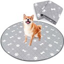洗える ペットシーツ 丸型 八角形ペットサークルに最適 おしっこパッド 猫 犬用 多頭飼い ペット用 トイレ下敷きマット 速乾 脱臭 抗菌 滑り止め 大判サイズ...