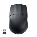 エレコム マウス ワイヤレス (レシーバー付属) Mサイズ CAD向け 3ボタン ホイールレス 左右対称 600/1200カウント2段階調整 ブラック M-CAD01DBBK(2)