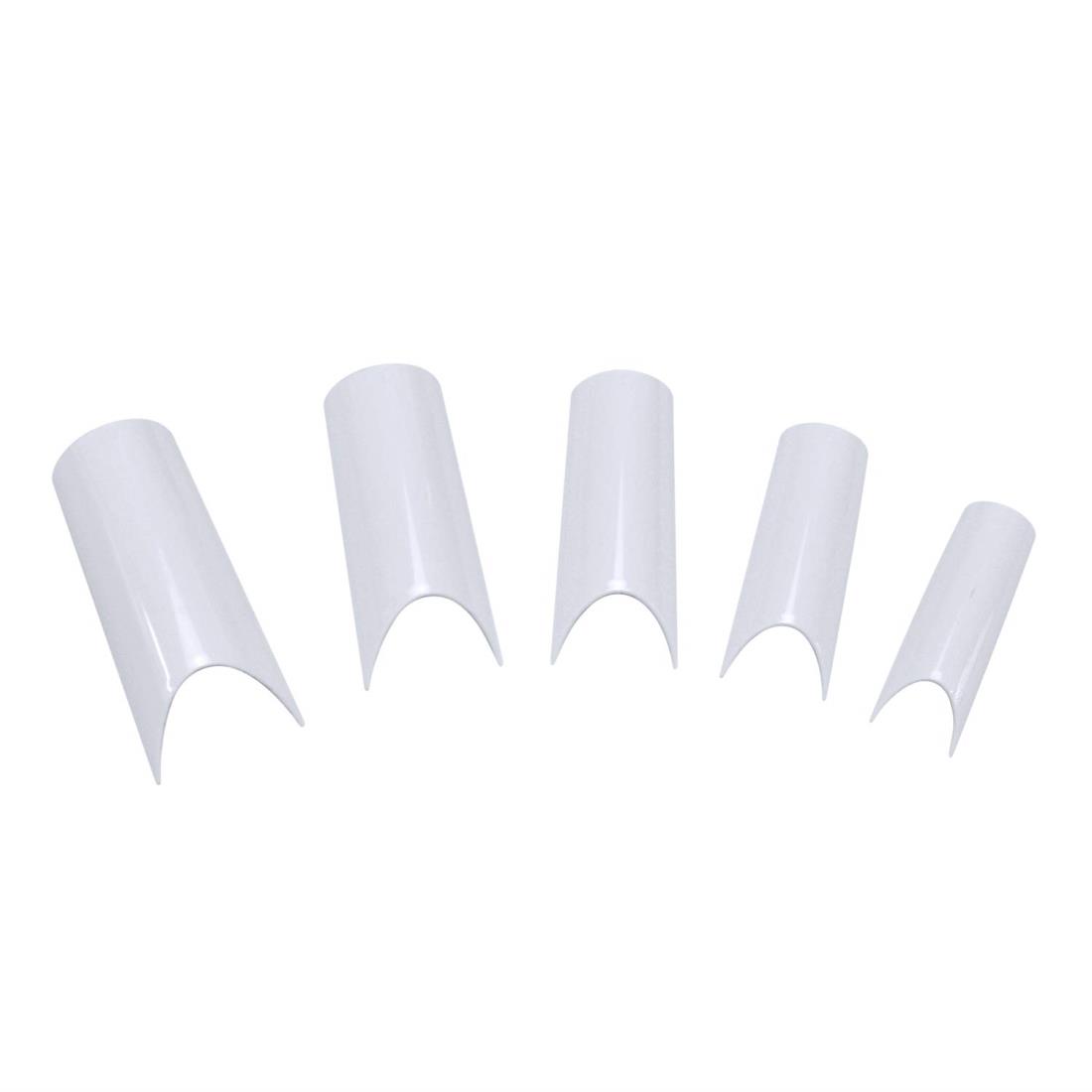 エヌピー ネイルチップ ハーフチップ ストレート ホワイト 120P