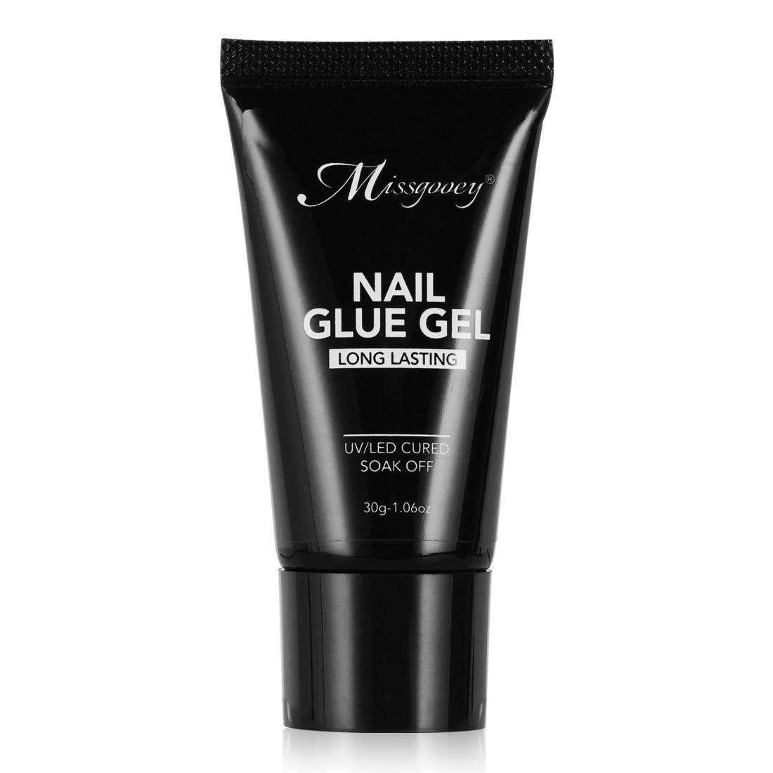 Missgooey ネイルチップ接着剤 つけ爪接着剤 ネイルグルー ネイルチップグミ 粘土ジェル クリア ジェル..