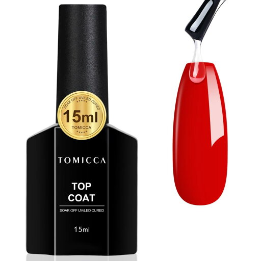 TOMICCA ジェルネイル トップコート 15ml 大容量セット ノンワイプ 拭き取り不要 大容量 簡単UV/LED対応 TOMICCA ジェルネイル トップコート 15ml 大容量セット ノンワイプ 拭き取り不要 大容量 簡単UV/LED対応