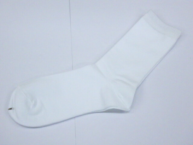 日本製 婦人 表糸 綿100％ ソックス ホワイト 足首　ゆったり　口ゴム　やわらか レディース