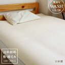 【2点以上最大P10倍!要エントリー16日1:59迄】 毛布 シルク混 綿 敷毛布 敷パッド 敷きパッド シングル (100×205cm) シルク入り毛布 日本...