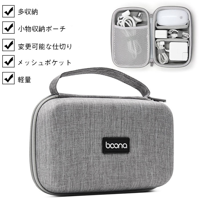 トラベルポーチ ガジェットポーチ 収納バッグ ガジェット ケース PC周辺機器 ポータブル機器 小物 収納 ケース 充電ケーブル ケーブル you-need-10000956 ユーニード パッケージ画像