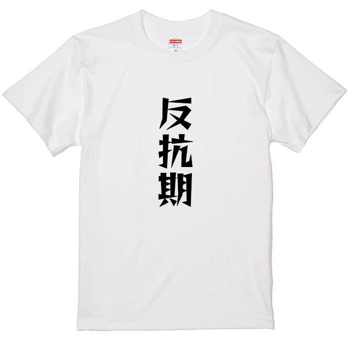 反抗期Tシャツ ひらがなTシャツ おもしろTシャツ パロディTシャツ ビンゴ大会 景品 ホワイト 白Tシャツ S M L XL 半袖 レディース メンズ 外国人 外国人お土産 外国人お土産Tシャツ 分厚めTシャツ 漢字 Tシャツ プレゼント お土産Tシャツ 日本語Tシャツ 反抗期 おもしろ