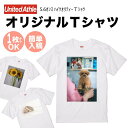 【オリジナルTシャツ ホワイトTシャツ】写真 自作 好きな写真をTシャツに 5.6oz アプリ加工済みOK ギフト プレゼント サプライズ 綿100% 記念日 ...