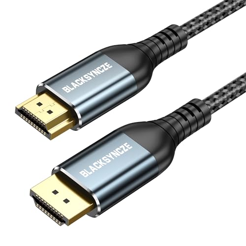 BLACKSYNCZE 4K HDMI ケーブル 1M【4K@60Hz 18Gbps】ハイスピード Hdmi (タイプAオス - タイプAオス) イーサネッ HDMI 2.0 ケーブル ナイロン編組 HDMI to HDMI ケーブル Fire TV PS5 PS4 PS3 HDR 3D サウンドバー PC ラップトップ モニター Xbox と互換性あ