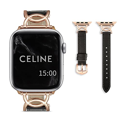 CASTLELIFE Apple Watch バンド レザー コンパチブル アップルウォッチ バンド 本革 レディース 柔らかい 38mm 40mm 41mm 49mm 45mm 44mm 42mm 交換ベルト iWacth Series 9/8/7/6/5/4/3/2/4/SEに対応 アップルウォッチ ベルト おしゃれ iwatch バンド 交換ストラップ
