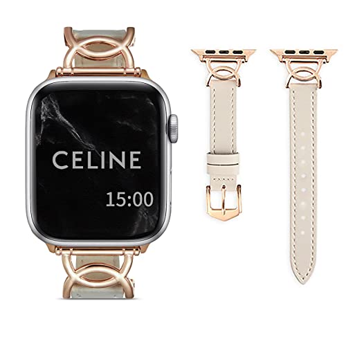 CASTLELIFE Apple Watch バンド レザー コンパチブル アップルウォッチ バンド 本革 レディース 柔らかい 38mm 40mm 41mm 49mm 45mm 44mm 42mm 交換ベルト iWacth Series 9/8/7/6/5/4/3/2/3/SEに対応 アップルウォッチ ベルト おしゃれ iwatch バンド 交換ストラップ