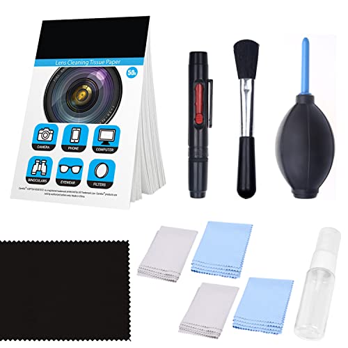 商品情報商品の説明説明 Camkix Camera Lens Cleaning Kit This kit includes a variety of cleaning tools to make sure that your DSLR is always spotless and fully functional. Each item is a great tool for keeping your camera clean and in pristine condition. The air blower has a simple and effective design. It can gently blow away dirt from the camera lens, mirror, body and DSLR sensor. The soft bristles of the cleaning brush will allow you to remove dust and dirt from the lens. The dual-pen is another alternative to using cloths or tissues for cleaning your lens, the carbon cleaning tip of this pen will remove fingerprints and grease without leaving behind any fibers or debris. The spray bottle included is empty so that you can fill and refill the bottle with the cleaning solution of your choice. The lens cleaning paper is intended for use on delicate surfaces. Use each sheet to clean the exterior part of your camera lens. Use it once and dispose of it. Contents: - 1x Air Blower - 1x Double Sided Lens Cleaning Pen - 1x Brush - 1x Empty Reusable Spray Bottle - 1x booklet Lens Cleaning Paper Tissue (50 sheets) - 5x Microfiber Cleaning Cloths主な仕様