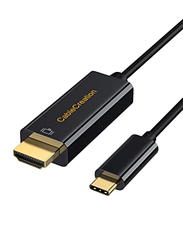 USB C HDMI ケーブル,CableCreation 4K HDMI ケーブル スマホとテレビ 繋ぐケーブル Thunderbolt 3 対応 Android MacBook Air MacBook Pro iPad Pro 対応 1M (ご注意：Xperiaシリーズに非対応)