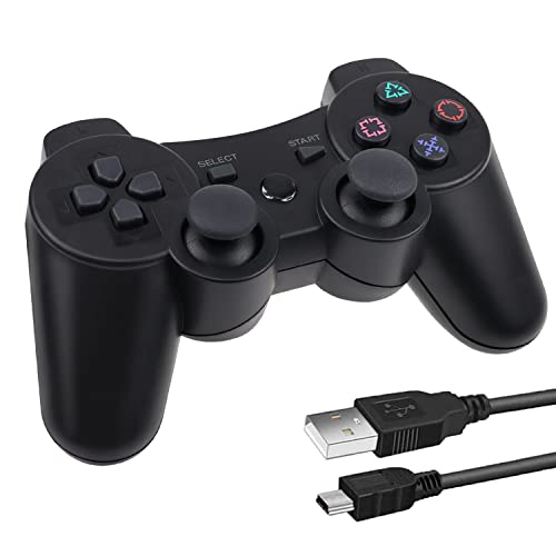PS３ 「2023 改良」DIESTORD PS3 用 ワイヤレスコントローラー PS3 用コントローラー Bluetooth ワイヤレス ゲームパッド USB ケーブル 振動機能