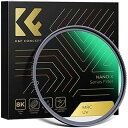K&F Concept 72mm レンズ保護フィルター AGC光学ガラス HD超解像力 高透過率 低い反射率 極薄 28層ナノコーティング 撥水防汚 キズ防止 紫外線吸収レンズ保護用 MCUVフィルター（NANO-Xシリーズ）