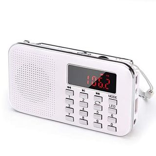 J-908 USB ラジオ 充電式 AM/ワイドFM ポ