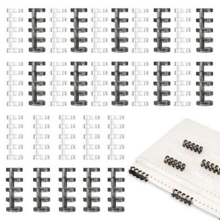 Hitchlike バインダーリング 30個セット ルーズリーフ リング 5穴 穴径15mm 透明 製本リング A4/A5/B5..