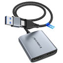 Lemorele HDMI キャプチャーボード USB Type C 2 in 1 ビデオキャプチャ カード Switch対応 ゲームキャプチャー 1080P＠60Hz 小型軽量 ゲーム録画/HDMIビデオ録画/ライブ配信用 Windows/Linux/MAC/Android/iPadOS17に適用