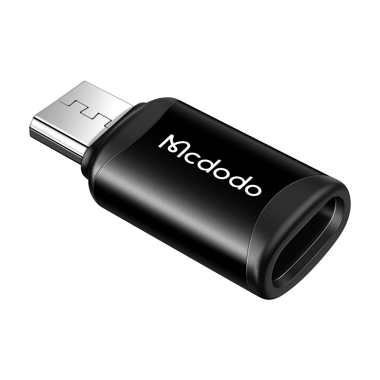 Mcdodo USB-C to Micro USB 変換アダプタ 3A急速充電 QC対応 高速データ転送(ノートPC間のみ) USB-CからMicro USB変換コネクタ Type-C to マイクロUSBアダプタ マイクロUSB 変換コネクタ アルミ合金シェル スマホ・タブレットなどMicro USB端子のAndroid機器対応 ブラッ