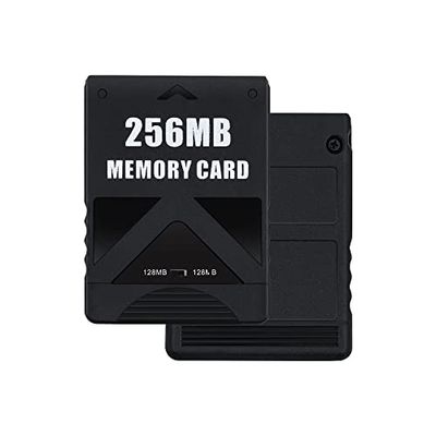 Mcbazel PS2メモリーカード256MB PS2専用 高速ゲームメモリーカード 大容量メモリーカード PS2ゲームコンソール対応-ブラック