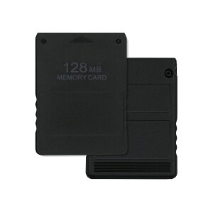 Mcbazel PS2メモリーカード128MB PS2専用 高速ゲームメモリーカード 大容量メモリーカード PS2ゲームコンソール対応-ブラック