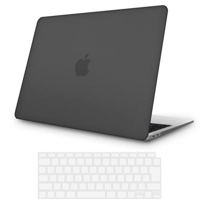 【つや消しの質感・ブラック 特別版 M1 チップモデル】MOTOJI MacBook Air 13.3 マット加工 ブラック ケース カバー 2021 2020 2019 2018モデル トランスルーセント ユニーク 薄型 耐衝? マッ…