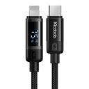 Mcdodo USB-C to ライトニングケーブル 36W PD急速充電 バッテリー残量表示 i-Phone 14ケーブル 高速データ転送 アルミ合金シェル 高耐久ナイロン編み Type-C ライトニングケーブル light-ningケーブル スマホケーブル i-Phone 14/13/12/11/XS/XR/X/SE/8/7/6などiOS端末