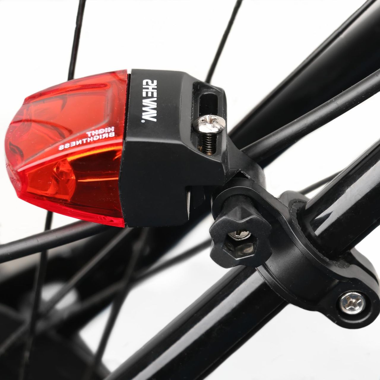 SHEAWA 自転車 テールライト 自動点灯 磁気発電 点滅 セーフティライト リアライト バッテリー不要 高い視認性 軽量 便利 (右側)