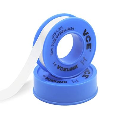 VCE PTFE シールテープ 水漏れ エア漏れ防止 水栓ネジ用 耐油 耐熱 12mmX13m 白 青 2巻入り