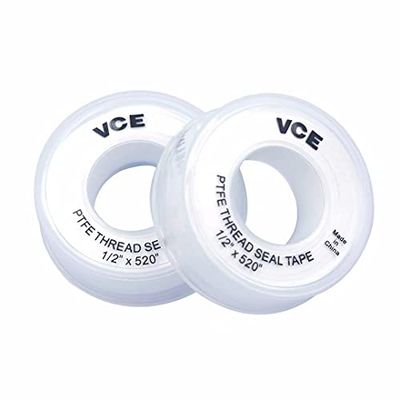 VCE PTFE シールテープ 水漏れ エア漏れ防止 水栓ネジ用 耐油 耐熱 12mmX13m 白 2巻入り