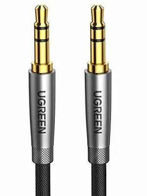 UGREEN 3.5mm オーディオケーブル オスオス 高耐久ナイロン auxケーブル 3.5mmステレオミニプラグ ヘッドホンケーブル ナイロン編み オスオス オーディオケーブル 高耐久性 ヘッドホン/スピーカー/音響/車/iPhone/iPad/iPod/PCなどに対応 0.5M