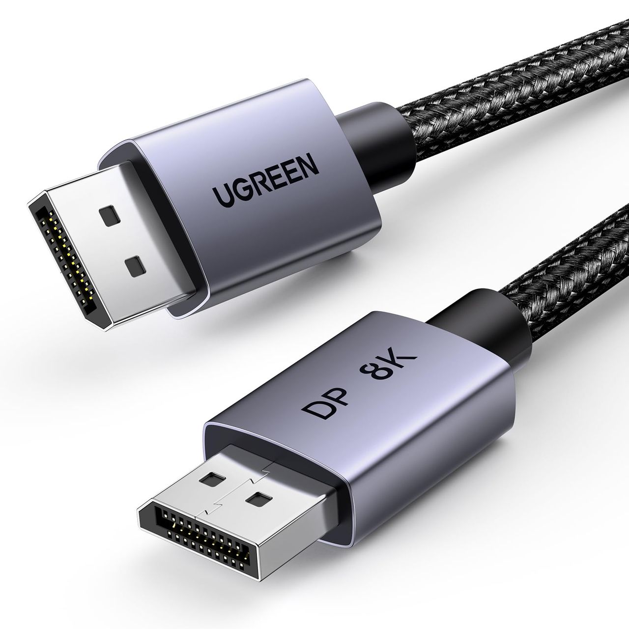 UGREEN displayport ケーブル 8K 2M dpケーブル ディスプレイポート ゲーミング DP1.4 VESA認証 8K 60Hz 4K 240Hz ディスプレイポート ケーブル HDR GSync対応 最大32.4Gbpsハイスピード 高耐久性 PC HDTV プロジェクター モニター グラフィックスカードと互換性あり