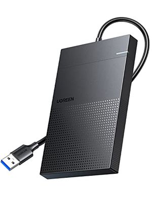 UGREEN 2.5 C` hdd P[X 2.5C` HDD/SSD OtP[X USB3.0 UASPΉ 5Gbps] n[hfBXNP[X SATA III 9.5mm 7mm HDD/SSDΉ Hsv USB-A P[ǔ^