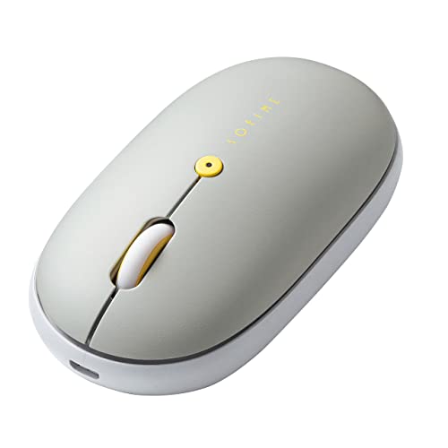 サンワダイレクト Bluetoothマウス 充電式 静音 薄型 かわいい iPad対応 マルチペアリング対応 ブルーLED グレー 400-MABT178GY
