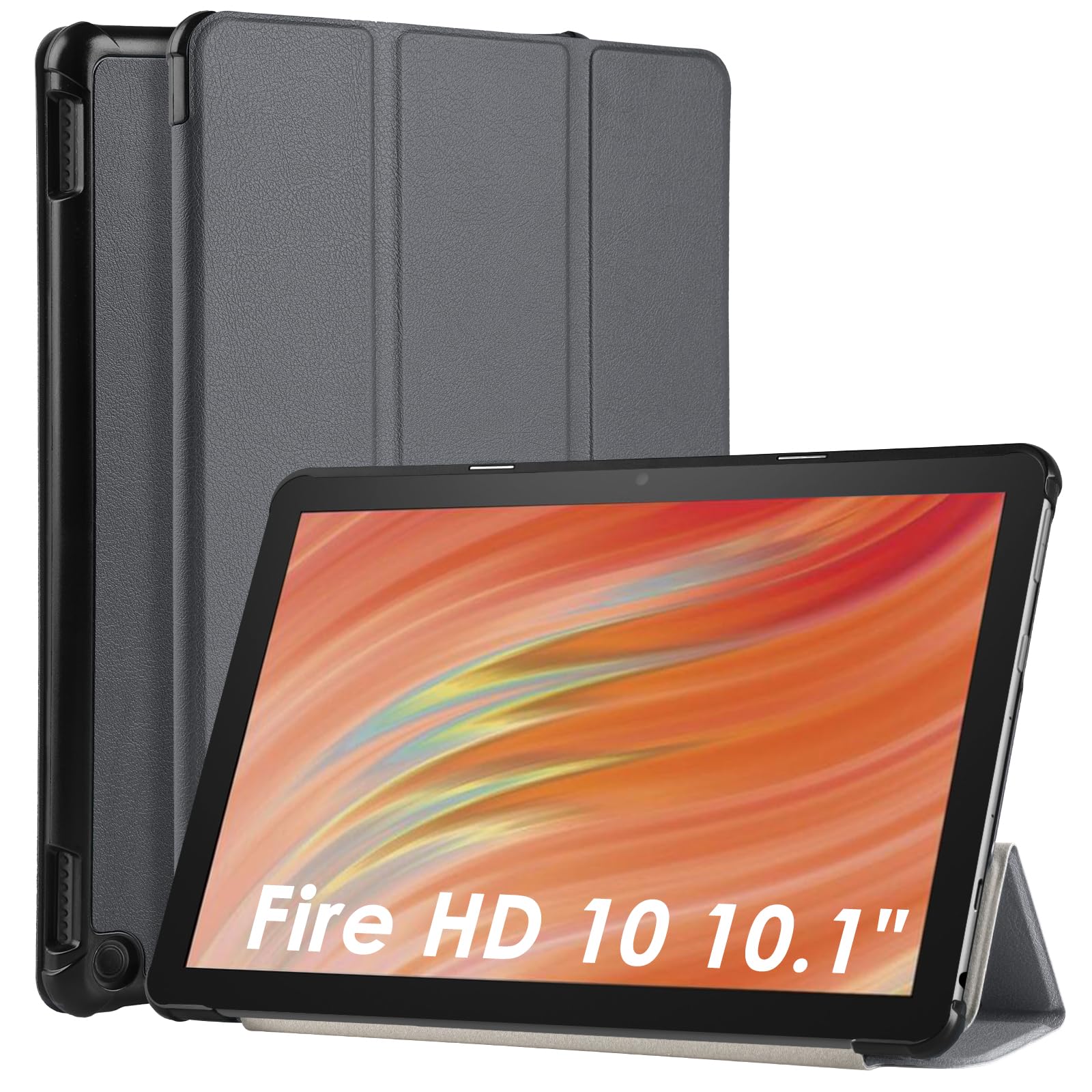 WD&CD Fire HD 10 2023 10.1" 対応 タブレットケース Fire HD 10 2023 対応 タブレットカバー 薄型 耐..