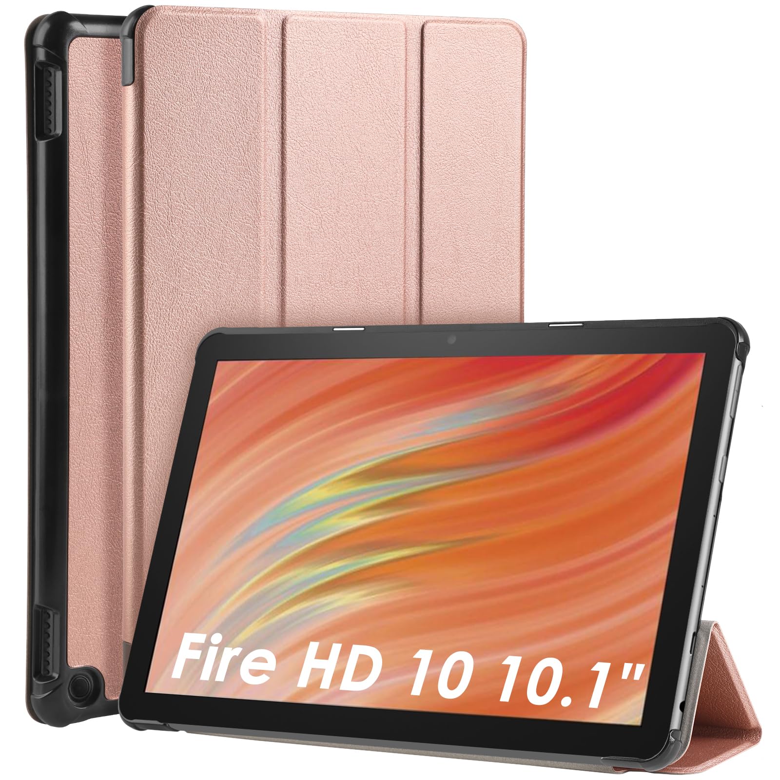 WD&CD Fire HD 10 2023 10.1" 対応 タブレットケース Fire HD 10 2023 対応 タブレットカバー 薄型 耐..