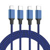 USB-C & ライトニングケーブル 2本セット0.9M + 1.5M 【MFi認証/PD対応】タイプC ...