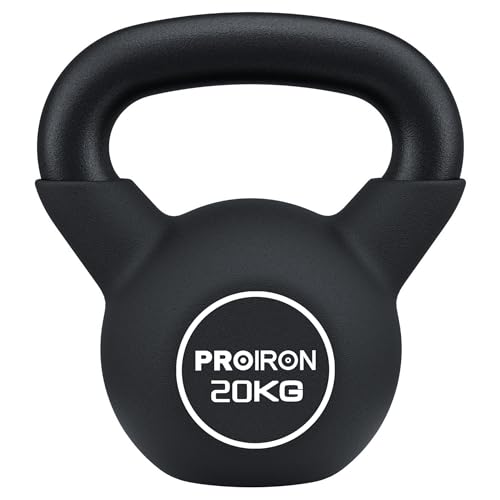 PROIRON ケトルベル ネオプレン 鉄製 20kg 20キロ一体型鋳鉄