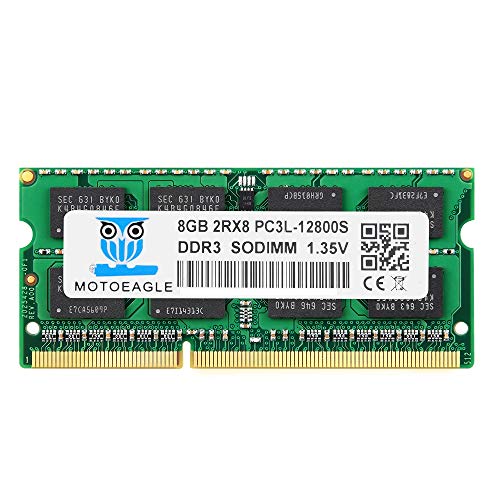 Motoeagle DDR3L 1600 MHz PC3L-12800 8GB SO-DIMM 1.35V (低電圧) / 1.5V（常圧） 204Pin ノートPC用メモリ Mac 対応