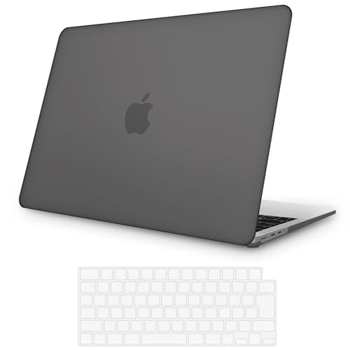 【M3/M2 チップモデル つや消しの質感・ブラック 特別版】MOTOJI MacBook Air 13.6インチ 用 マット加工 ブラック ケース カバー 2024 2023 2022 発売 M3 M2チップ搭載 モデル A3113 A2681 指…