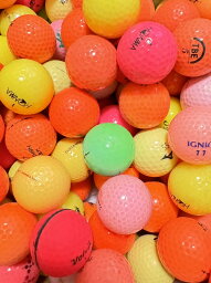 【Aクラス級厳選品30P】ゴルフロストボール Lost Ball カラーMIX ブランド混合 30個セット ゴルフボール (カラー)