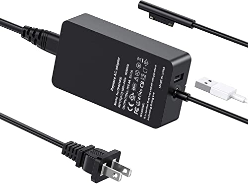 Surface Pro Charger Surface Laptop Charger 65W 15V 4A Power Supply Compatible Microsoft Surface Pro 9/8/7/6/5/4/3/X Surface Laptop1/2/3/4 Surface Go1/2/3 Surface Book 1/2/3 電源アダプタ 充電器