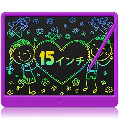 商品情報商品の説明GIGART LCD電子メモパッドは、子供たちの注意力と創造力を伸ばすことに特化しており、子供たちが自分の内なる城を電子ボード上に現すことを可能にしています。 お絵かきボードは放射線やまぶしさを感じさせないので、子どもたちは目を保護しながら創作活動ができます。薄くて軽いGIGARTの子ども用電子メモ帳は、とてもポータブルで、行きたいところに簡単に持っていくことができます。 最先端のフレキシブル液晶画面と高感度感圧技術を搭載したこの手書きパッドは、滑らかなストローク、鮮やかで目を引くラインカラー、筆圧によって変化するラインの太さなどを実現しています。 柔軟性のある液晶画面と衝撃に強いABSケースの組み合わせにより、落下防止、耐久性、子供のイタズラに強いお絵かきボードを実現しました。 また、ワンタッチ消去機能を搭載しており、ロックボタンをONにして消去ボタンをクリックするだけで、一瞬で内容を消去することができ、時間の節約と生活の利便性を向上させるお絵描きボードです。 また、作成した優れたコンテンツを誤って削除しないようにロックする ロックスクリーン 機能も備えた電子ノートです。 この電子メモパッドは再利用が可能で、紙の無駄を省き、環境に配慮した製品となっています。主な仕様 ?【子供向け知育玩具の最新版】GIGART LCD電子メモパッドは、子供が想像力を働かせて創造し、楽しませ、お絵かき、カウント、スペル、創作遊びを楽しむことにより、集中力と創造力を養い、子供が心に思ったことを十分に表現できるようにします。一方、今回バージョンアップした15インチのお絵描きボードは、従来品よりも書き込み画面が大きくなり、子どもたちの創作スペースが広くなっています。br?【アイプロテクション・カラースクリーン】子供用電子メモは、最先端の柔軟な液晶画面と高感度感圧技術を採用し、滑らかなペンストローク、カラフルで目を引く線、筆圧によって変化する線の太さを実現します。おえかきボードは放射線やグレアフリーで、100％アンチブルーライトで、GIGART子供用電子メモ帳は目を刺激せず、お子様の目を保護することができます。また、柔軟性のある液晶画面と衝撃に強いABS筐体を組み合わせることで、落下防止や耐久性、お子様のいたずらにも強いおえかきボードに仕上がっています。br?【ワンタッチでクリア＆ロック設定】GIGART LCD電子メモは、ワンキークリアスクリーン機能を搭載しています。もう一つずつコンテンツを消す必要がなく、ロックボタンをオンにして、クリアボタンを軽く押すだけで、1秒で簡単にすべてのコンテンツを消すことができ、時間を節約し、生活を円滑にします。同時に、この電子ノートにはロックスクリーン機能が搭載されており、作成した素晴らしいコンテンツをロックすることができるため、誤って消去してしまうことを防ぐことができます。br?【環境にやさしい】この手書きパッドは、インクや紙を使わないので、紙やインクを買うコストを削減でき、また、子供が壁に落書きする心配がないので、部屋を片付ける手間も省けます。 また、紙のゴミを減らすことで環境にも貢献します。 お絵かきパッドはボタン電池（CR2016）2個を内蔵し、10万回以上書き込むことができます。br?【ギフトに最適】GIGART お絵かきボードは、6歳からのお子様や大人の方にもお使いいただけます。電子メモ帳、メモ帳、お絵かきボード、ライティングボード、落書きボード、算数帳、学習支援、子供のための教育玩具として、またはイースター、クリスマス、様々なお祝いの機会に最適な贈り物として使用することができます。また、15インチGIGARTキッズ電子メモパッドは薄くて軽く、非常に携帯性に優れており、ランドセルやハンドバッグ、旅行用ポーチにも簡単に入れることができます。br? 【良いアフターサービス】 GIGARTは60日間、無料で返品と交換を提供します。 パッケージを受け取った後、描画ボードが破損している、または付属品が不足していることに気づいた場合、いつでも当社の顧客サービスに連絡することができます。 24時間以内に満足のいく解決策を提供させていただきます！